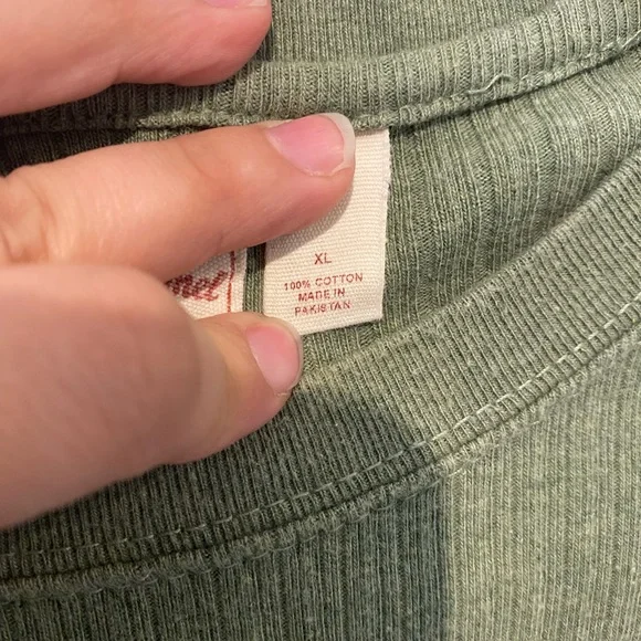 Red Camel Ribbed Green Shirt - Picture 6 of 7